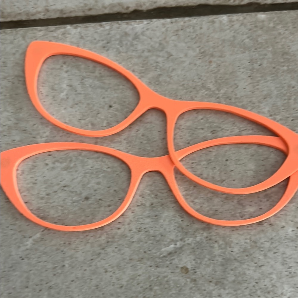 Stylish Orange Cat-Eye Glasses Frames
